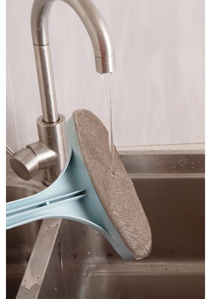 Çift Taraflı Kirli Cam Temizleme Fırçası Cam Sileceği Uzun Saplı Kolay Silme