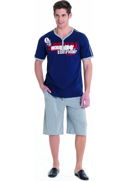 Berrak Yazlık Baskılı Erkek Ev Giyim