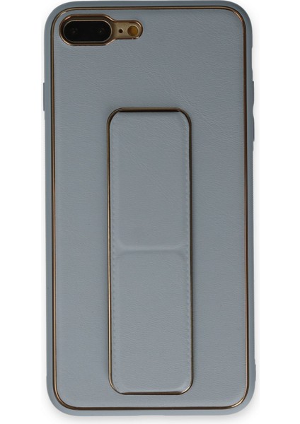 Iphone 7 Plus Kılıf Coco Deri Standlı Kapak - Sky Blue Drstr
