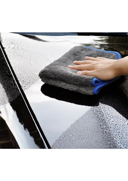 3'lü Mikrofiber Temizlik Seti, 50x50 cm, Teleskopik Çek Çek, Ultra Pamuklu Bez