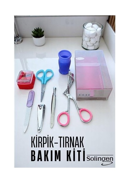 Modacar Manikür Seti 6 Parça Profesyonel Tırnak ve Kaş Bakım Seti Merys