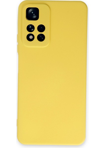 Xiaomi Redmi Note 11 Pro Plus 5g Kılıf Nano Içi Kadife Silikon - Sarı Drstr
