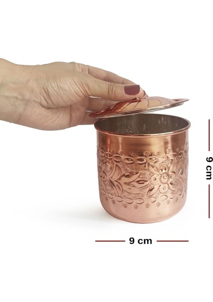 El İşlemeli Bakır Baharatlık, 9cm, Şık ve Zarif Tasarım, Tek Parça fiyatları