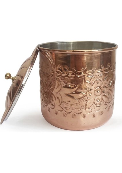 El İşlemeli Bakır Baharatlık, 9cm, Şık ve Zarif Tasarım, Tek Parça fırsatları