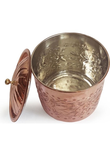 El İşlemeli Bakır Baharatlık, 9cm, Şık ve Zarif Tasarım, Tek Parça indirimleri