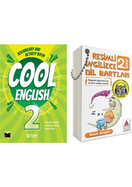 Team Elt 2. Sınıf Cool English Vocabulary And Activity Book ve Delta Resimli Ingilizce Dil Kartı Seti 2 Kitap