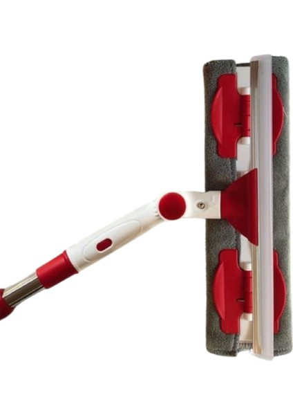 Teleskopik Çift Taraflı Cam Silme Aparatı, Mikrofiber Bezli, Pratik ve Kolay Kullanım fırsatları