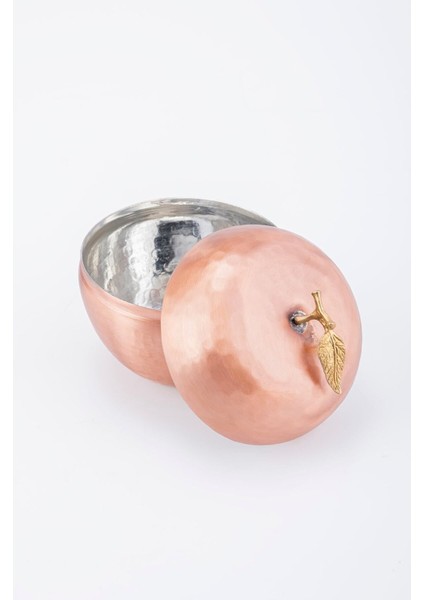 El yapımı bakır baharat seti, 3'lü elma motifli dekoratif, 6 parça indirimleri