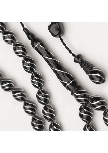 Oltu Taşı Çeşm-I Bülbül Işlemeli Tespih modelleri