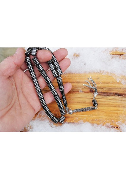 Oltu Taşı Kesme Model Burgu Vida Işlemeli Tespih modelleri