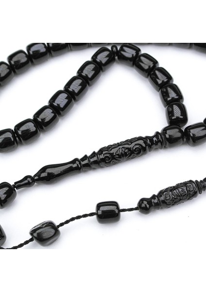 Oltu Taşı Kısa Eskitme Model Nakkaş Oyma Imameli Tespih modelleri