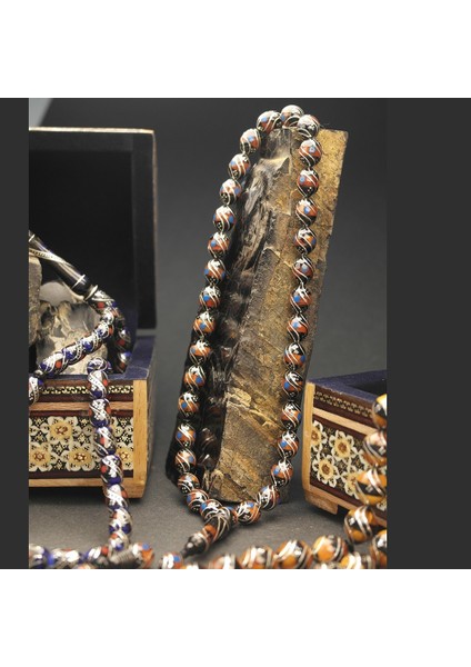 Oltu Taşı ve Galalith Beyzi Çift Çeşmi Işlemeli Tespih fiyatları