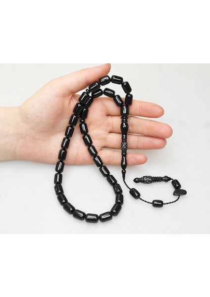 Oltu Taşı Oyma Imame Işleme Sade Tespih modelleri