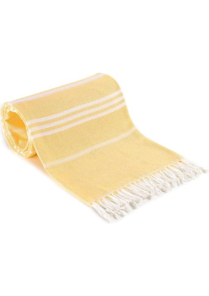 Summer Wind Soft &#37;100 Pamuk Peştemal 100X180 cm Sarı