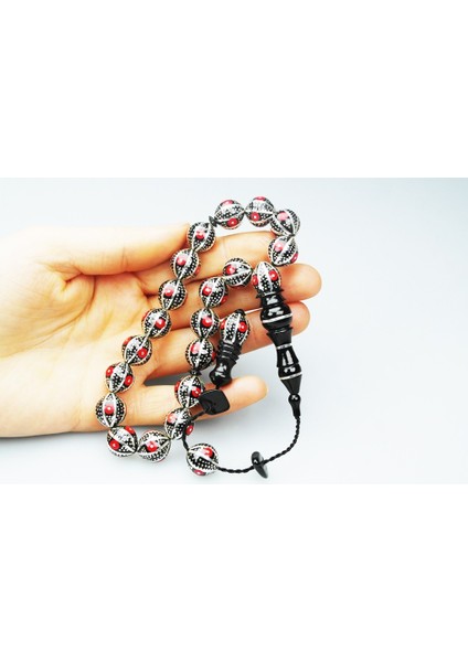 Oltu Taşı 100 Mikron Karpuz Dilimi Tespih modelleri