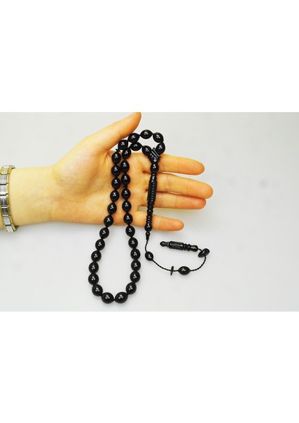 Oltu Taşı Nakkaş Oyma Imameli Sade Tespih modelleri