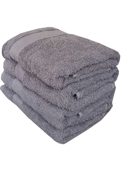 4 Lü El Yüz &#37;100 Pamuklu Havlu Seti Dry Antrasit