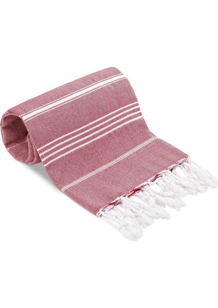 Summer Wind Soft &#37;100 Pamuk Peştemal 100X180 cm Bordo