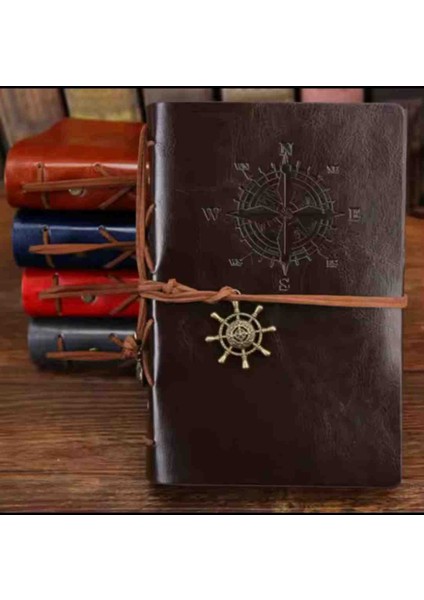 Deri Kapaklı Vintage Defter Vip Kalem Hediyeli Kraft Sayfa Günlük Not Ajanda Anı Hatıra Defteri indirimleri