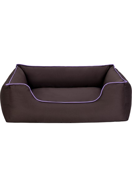 Alpha Köpek Yatağı Kahverengi W Mor Biye L 105X85CM Drstr