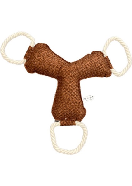 Ipli Bumerang Köpek Oyuncağı Kiremit 30CM Drstr