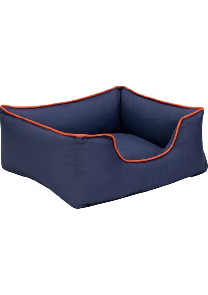 Alpha Kedi ve Köpek Yatağı Lacivert W Turuncu Biye S 60X50CM Drstr fiyatları