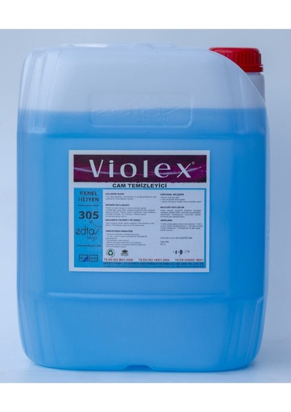 Cam Temizleme Sıvısı 20lt - Parlak ve Temiz Camlar İçin Profesyonel Temizlik Çözümü