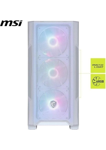Msı Mag Force M100R Whıte Gamıng Mıcro-Tower Pc Kasası Beyaz fiyatları