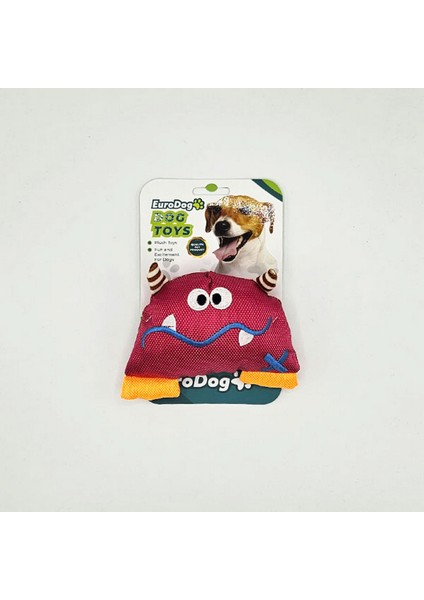 Parlak Canavar Köpek Oyuncağı 13X10 cm Drstr