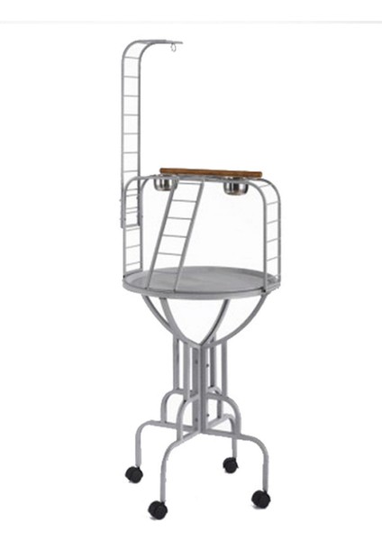 Papağan Sehpası Siyah Dövme Drstr