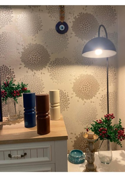 Pillar Seramik Vazo - Dekoratif Ev Aksesuarı - Derin Mavi - 26CM * 9cm indirimleri