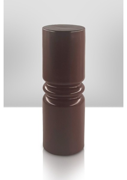 Pillar Seramik Vazo - Dekoratif Ev Aksesuarı - Kahve - 26CM * 9cm modelleri