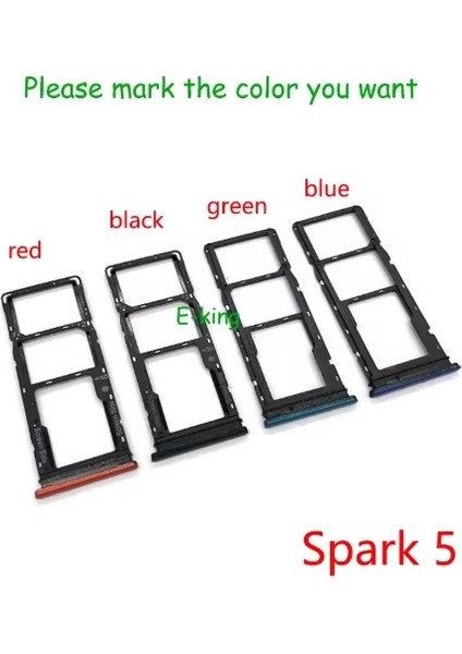 Tecno Spark 5 Air Ile Uyumlu Sim Aparatı Sim Tray Kd6