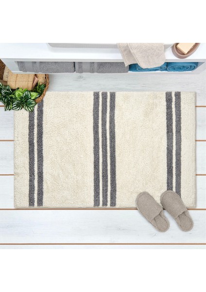 Soft Lucia Banyo Paspası - Beyaz - 60X100 cm
