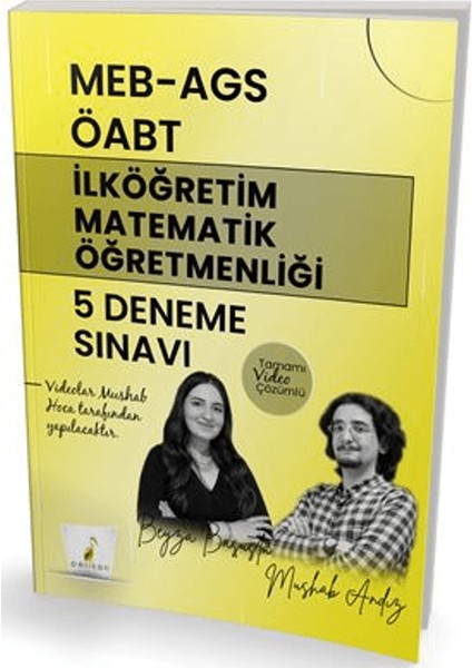 Meb - Ags Öabt Ilköğretim Matematik Öğretmenliği 5 Deneme Sınavı Tamamı Video Çözümlü