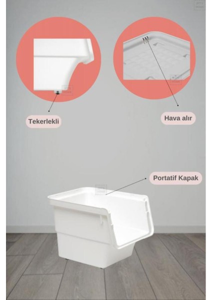 2’li Gri Sebzelik, Patateslik ve Soğanlık, 24 Lt, BPA Free, 26x33 cm fırsatları