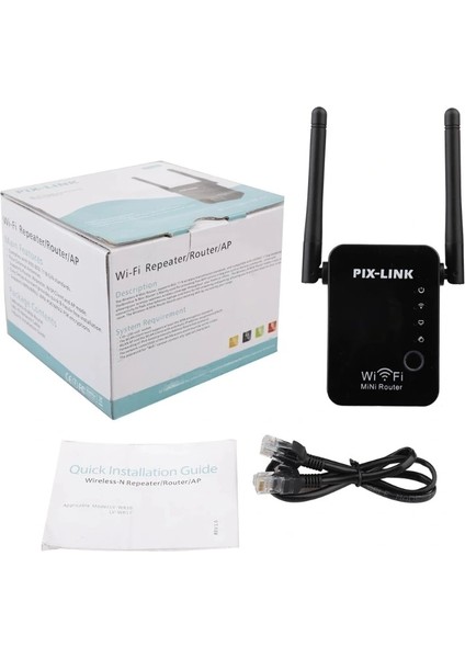 300 Mbps 2.4ghz Wifi Repeater+Ap Destekli Sinyal Genişletici