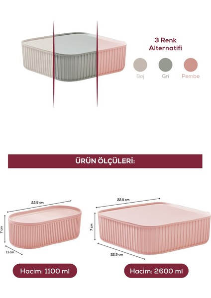 3'lü renkli elastik saklama kabı seti, şık ve pratik düzen sağlar, 3 parça fırsatları