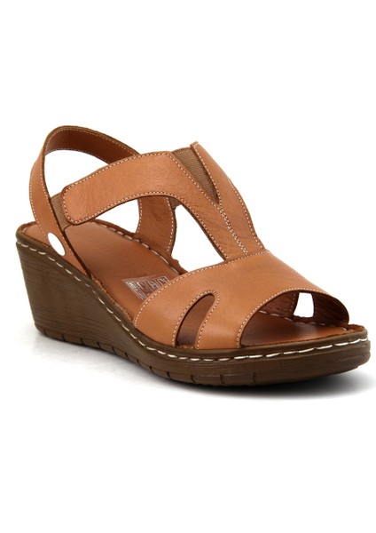 D23YS-1055 Deri Comfort Kadın Sandalet