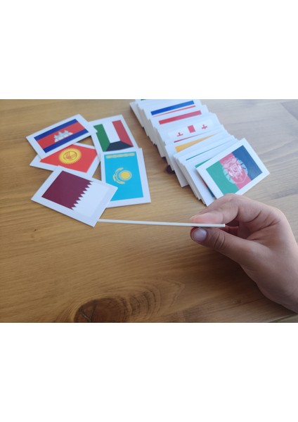 Asya Ülkeleri-Harita-Bayrak-Başkent Kartları indirimleri