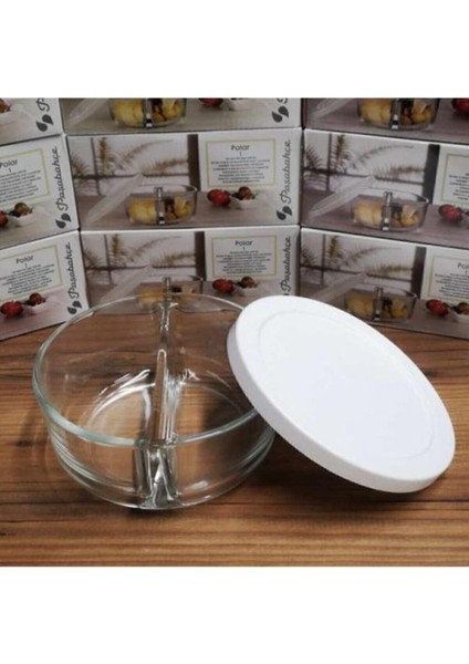 İki bölmeli cam saklama kabı, kapaklı, şık ve dayanıklı, 500-999 ml fırsatları