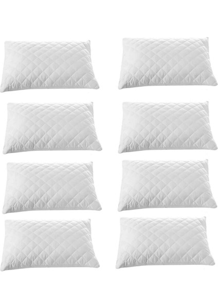 8 Li Kapitoneli Yastık Koruyucu 100 Pamuk 50X70