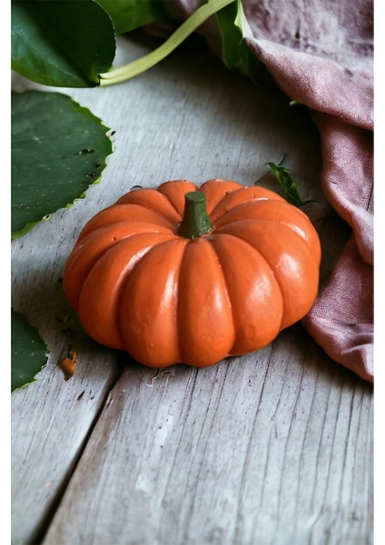 Cadılar Bayramı Halloween Bal Kabağı Fırça Tekniği Ile Boyanmış El Yapımı Noel Yılbaşı Bal Kabağı