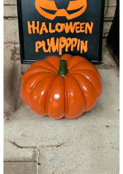 Cadılar Bayramı Halloween Bal Kabağı Fırça Tekniği Ile Boyanmış El Yapımı Noel Yılbaşı Bal Kabağı fiyatları