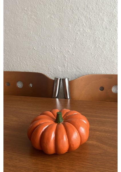 Cadılar Bayramı Halloween Bal Kabağı Fırça Tekniği Ile Boyanmış El Yapımı Noel Yılbaşı Bal Kabağı