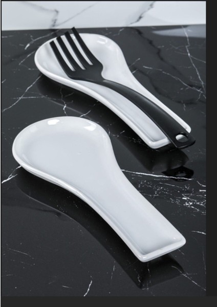 Beyaz seramik mutfak kaşık altlığı, şık ve kullanışlı 67x49 cm