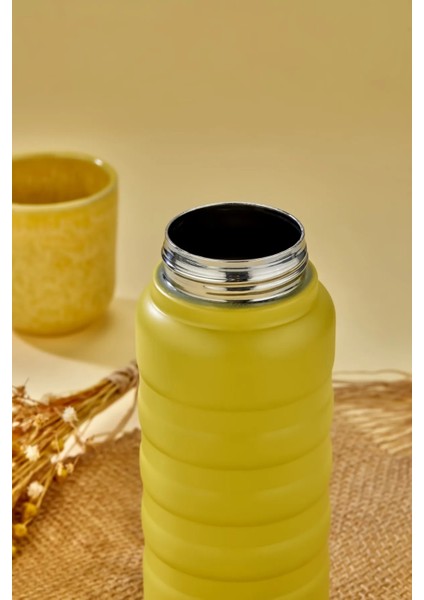 400 ml Sarı Paslanmaz Çelik Termos – Su, Meşrubat, Çay Için | Kamp, Okul, Piknik, Servis & Ikram fiyatları