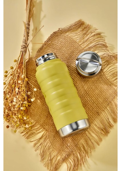 400 ml Sarı Paslanmaz Çelik Termos – Su, Meşrubat, Çay Için | Kamp, Okul, Piknik, Servis & Ikram fırsatları
