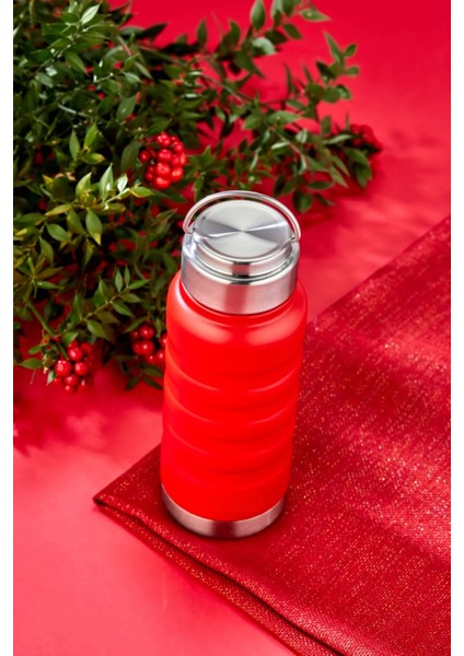 400 ml Kırmızı Paslanmaz Çelik Termos – Su, Meşrubat, Çay Için | Kamp, Okul, Piknik, Servis & Ikram modelleri