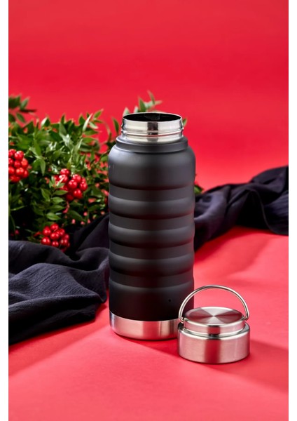 400 ml Siyah Paslanmaz Çelik Termos – Su, Meşrubat, Çay Için | Kamp, Okul, Piknik, Servis & Ikram fiyatları